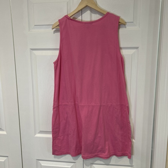 Fresh Produce Womens Dress 1X Pink Sleeveless Tank Fish Made in USA Preppy - Picture 3 of 7